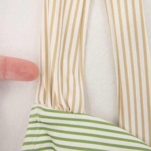 Antonio Melani Bikini Top Striped Twist Front Bralette Bandeau Retro Style XS - Picture 8 of 16